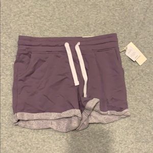 Women’s Sweat style shorts. New with tags size M.